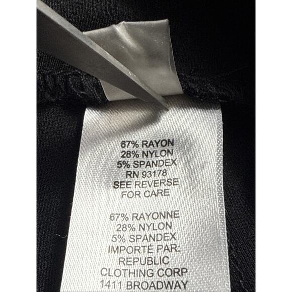 Elie Tahari Black Wide Leg Pants With Gold Buckle Size 6 - Picture 7 of 7